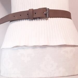 Target Brand Belt Womens Small Waist Taupe Faux Suede Leather